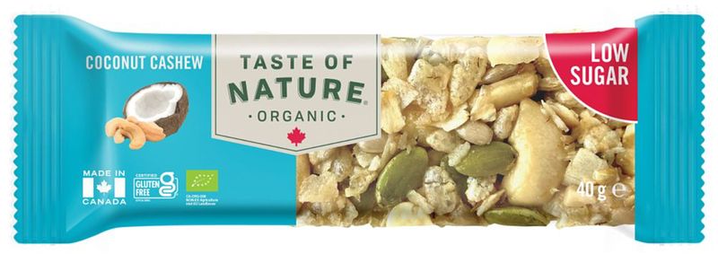 Foto van Taste of nature coconut cashew reep