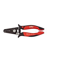 Foto van Wiha electronic stripping pliers awg20-10 red-black 180mm 33471 striptang 0.81 tot 2.59 mm² 10 tot 20