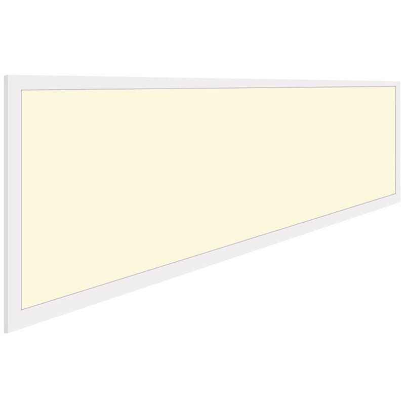 Foto van Led paneel - aigi - 30x120 warm wit 3000k - 32w high lumen - inbouw rechthoek - inclusief stekker - mat wit -