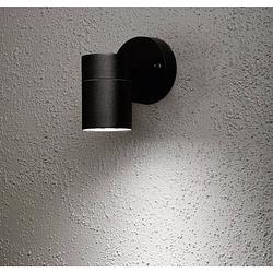 Foto van Konstsmide modena 7572-750 buitenlamp (wand) halogeen gu10 35 w zwart