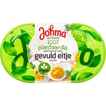 Foto van Johma 100% plantaardig alternatief voor gevuld eitje salade 175 g bij jumbo