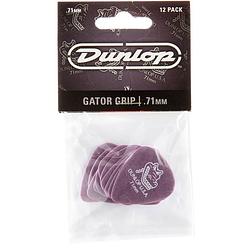 Foto van Dunlop gator grip 0.71mm 12-pack plectrumset donkerpaars