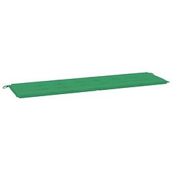 Foto van The living store tuinbankkussen - 180x50x3 cm - groen - oxford stof - zachte vulling - brede toepassing - anti-slip