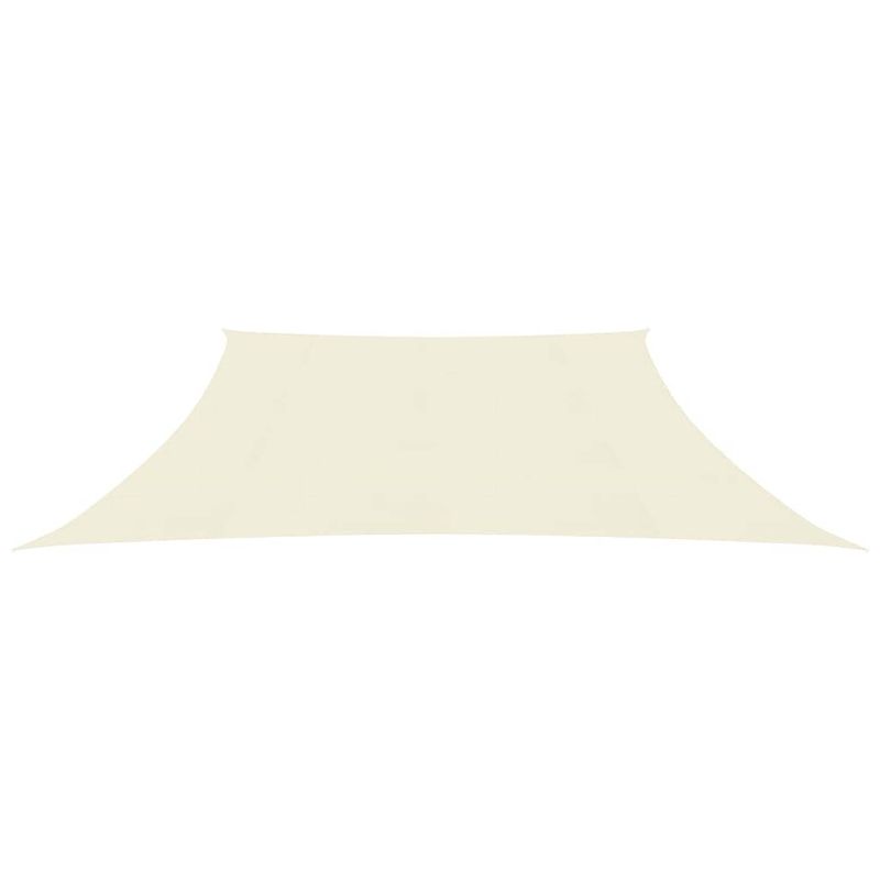 Foto van The living store zonnezeil hdpe - 3/4 x 3 m - creme - schimmel- en uv-bestendig