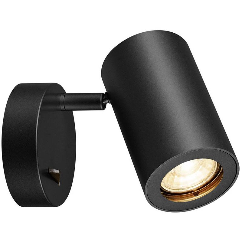 Foto van Slv slv 1000729 wandlamp gu10 zwart