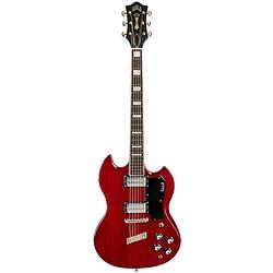 Foto van Guild newark st. collection polara deluxe cherry red elektrische gitaar