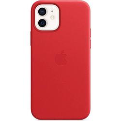 Foto van Apple iphone 12 12 pro leren case met magsafe - (product) rood