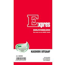 Foto van Sigel expres notitieblok kasboek uitgaaf a6 papier rood 100 vel