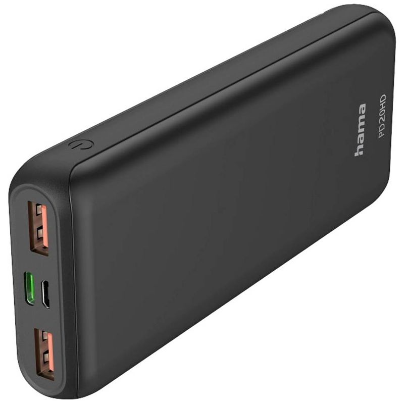 Foto van Hama pd20-hd powerbank 20000 mah lipo usb-a, usb-c® antraciet