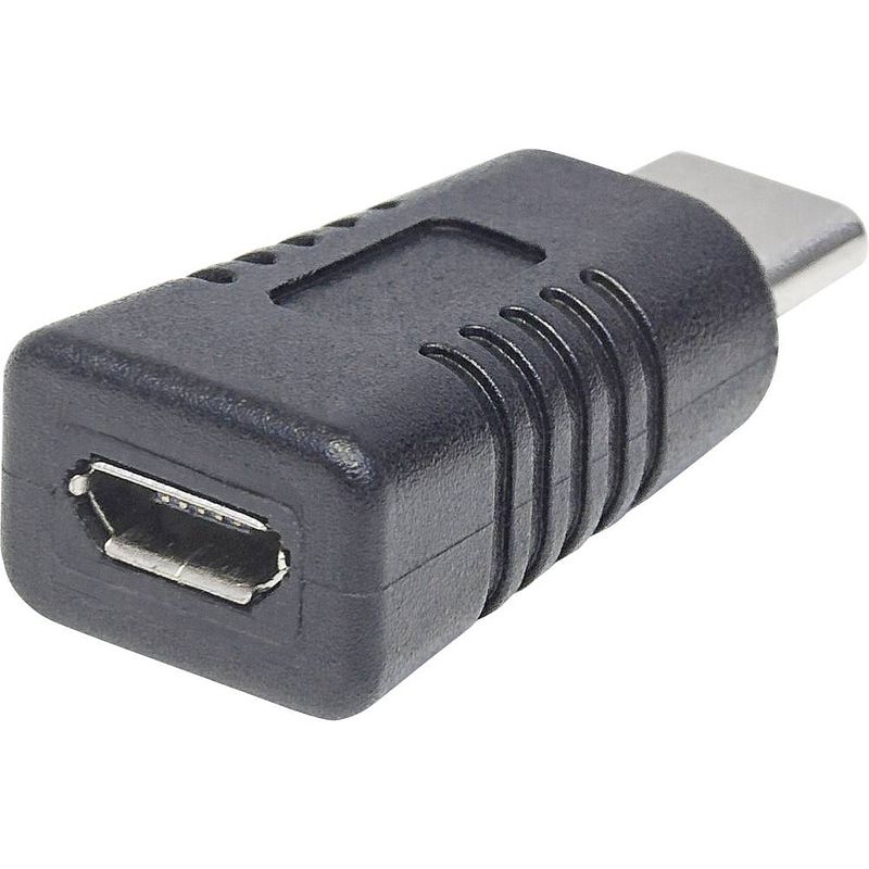 Foto van Manhattan usb 2.0 adapter [1x usb 3.2 gen 2 stekker c (usb 3.1) - 1x micro-usb 2.0 b bus] 354660