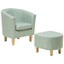 Foto van Beliani holden - fauteuil-groen-polyester