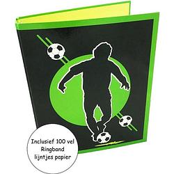 Foto van Ringband voetbal - 23 ringen - incl. 100 vel lijntjes papier