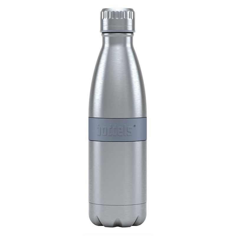 Foto van Boddels twee thermosfles drinkfles - 0,5 liter - rvs/grijs