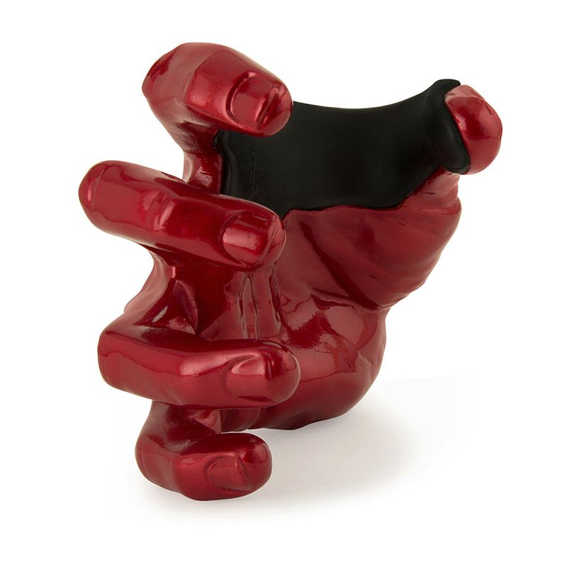 Foto van Guitargrip male hand red right gitaarhanger