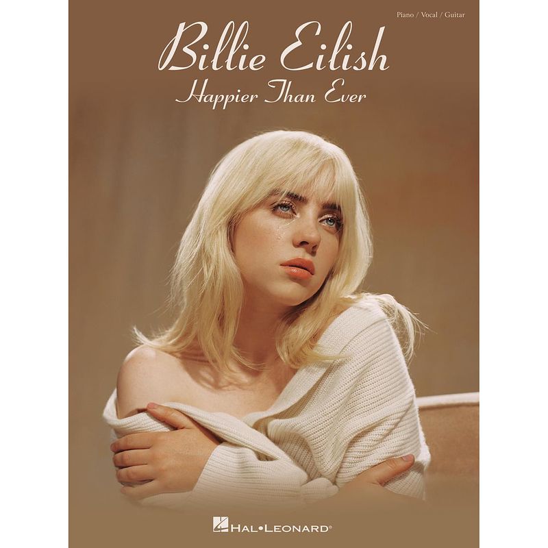 Foto van Hal leonard billie eilish happier than ever voor piano, zang en gitaar