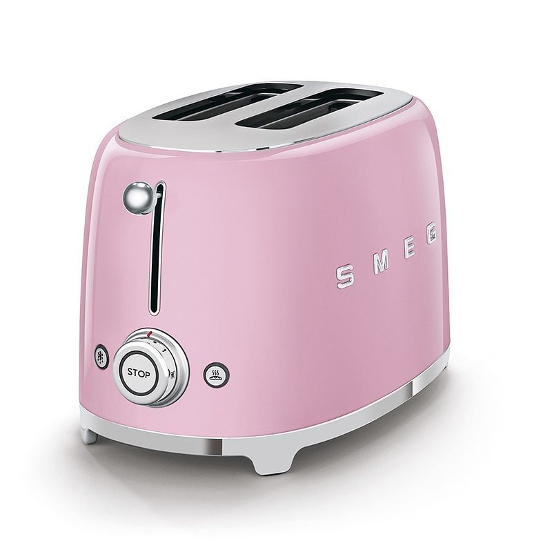 Foto van Smeg tsf01pkeu broodrooster roze