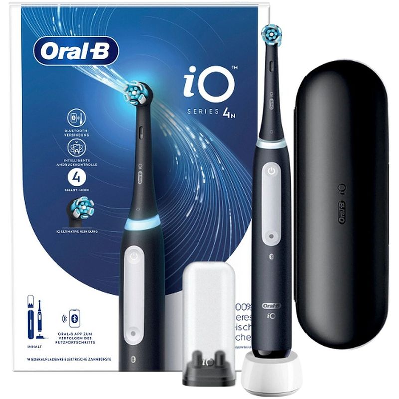 Foto van Oral b io series 4 met reis etui tandenborstel zwart