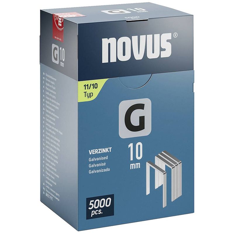 Foto van Novus nietjes type 11 5000 stuk(s) 042-0767 afm. (l x b) 10 mm x 10.6 mm