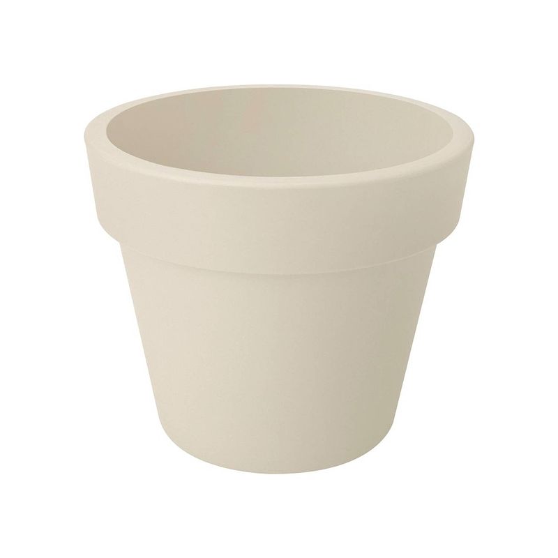 Foto van 2 stuks bloempot green basics top planter 30cm katoen wit elho