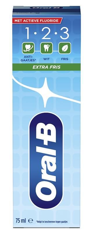 Foto van Oral b 1-2-3 fresh tandpasta