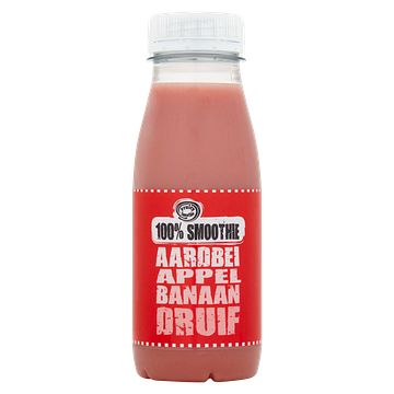 Foto van Fruity king smoothie aardbeien appel banaan 250ml bij jumbo