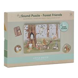 Foto van Little dutch forest friends houten geluidenpuzzel - 7 stukjes