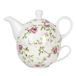 Foto van Clayre & eef tea for one 17*11*14 cm / 400 ml / 250 ml meerkleurig