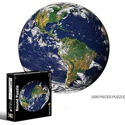 Foto van Massamarkt ronde puzzel aarde 1000 stukjes