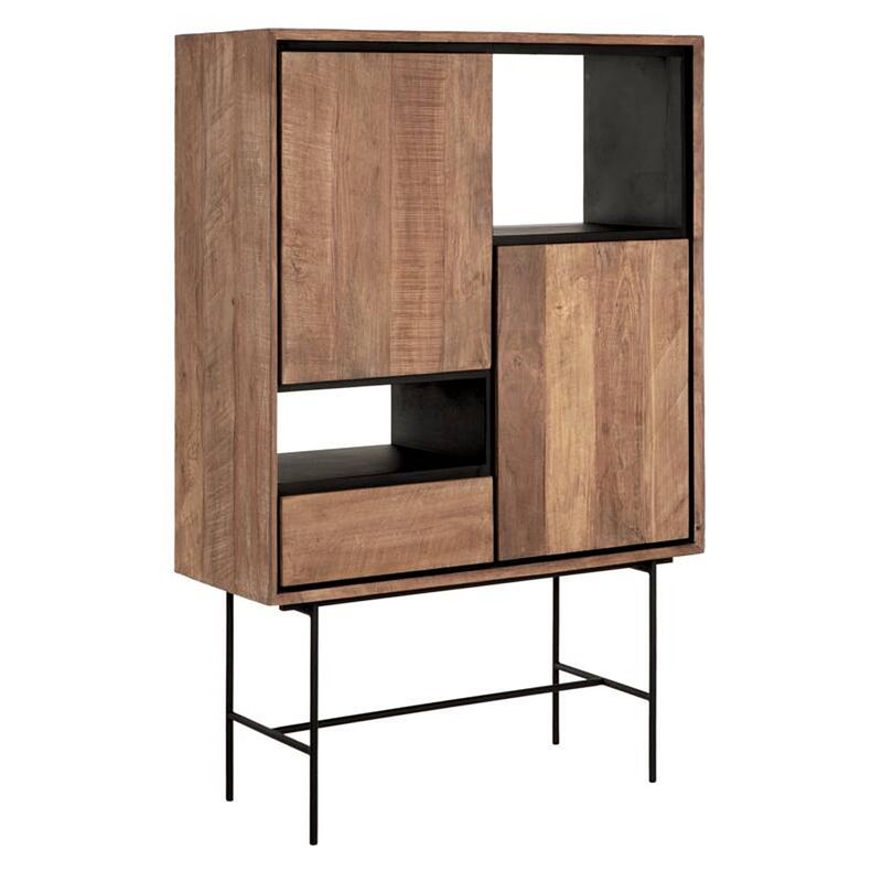 Foto van Dtp home bookcase metropole low, 2 doors, 1 drawer, 2 open racks,15...