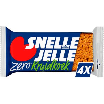 Foto van Snelle jelle zero kruidkoek 4 stuks 168g bij jumbo