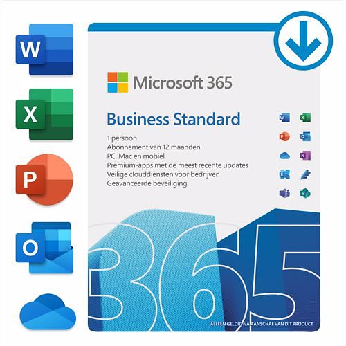 Foto van Microsoft 365 business standard (12 maanden) download-versie