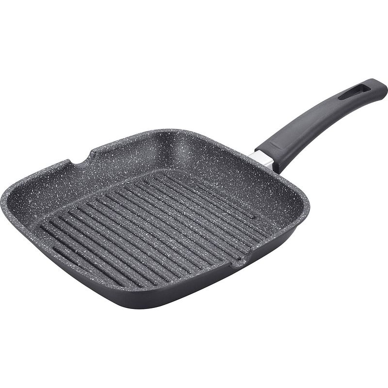 Foto van Royalty line marmer coating grillpan zwart 24 cm