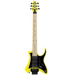 Foto van Traveler guitar vaibrant standard v88s electric yellow elektrische reisgitaar