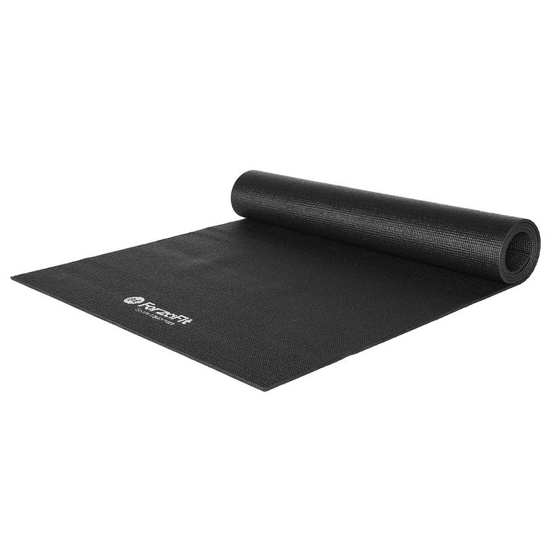 Foto van Forzafit yoga mat - 4 mm - zwart