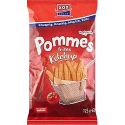 Foto van Xox pommes frites ketchup snack 125 g bij jumbo