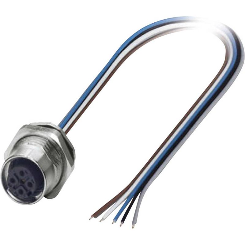 Foto van Phoenix contact 1419658 sensor/actuator steekconnector m12 aantal polen: 5 bus, inbouw 0.50 m 1 stuk(s)