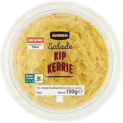 Foto van 3 voor € 6,00 | jumbo kip kerrie salade 150g aanbieding bij jumbo