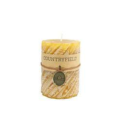 Foto van Countryfield stompkaars met ribbel amber ø7 cm hoogte 7,5 cm