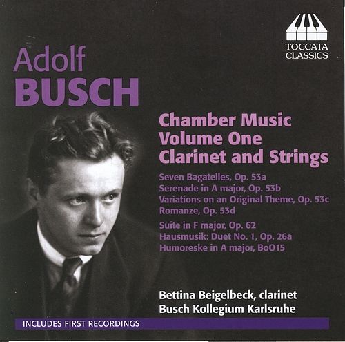 Foto van Busch: chamber music for clarinet and strings - cd (5060113440853)