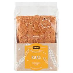 Foto van Jumbo stevige crackers met goudse kaas 210 g