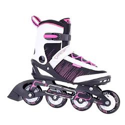 Foto van Funactiv inlineskates peer iii dames zwart/roze/wit maat 37