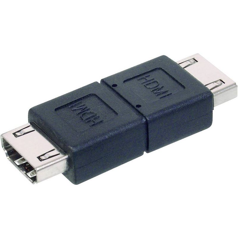 Foto van Digitus ak-330500-000-s hdmi adapter [1x hdmi-bus - 1x hdmi-bus] zwart