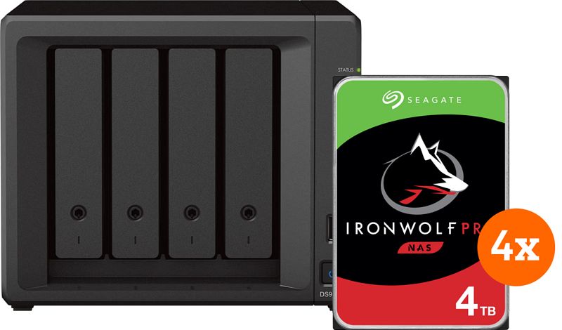 Foto van Synology ds923+ + seagate ironwolf 16tb pro (4x4tb)