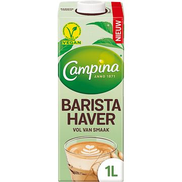 Foto van Campina plantaardig barista haver 1l bij jumbo