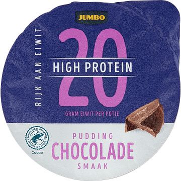 Foto van Jumbo high protein pudding chocolade smaak 200g