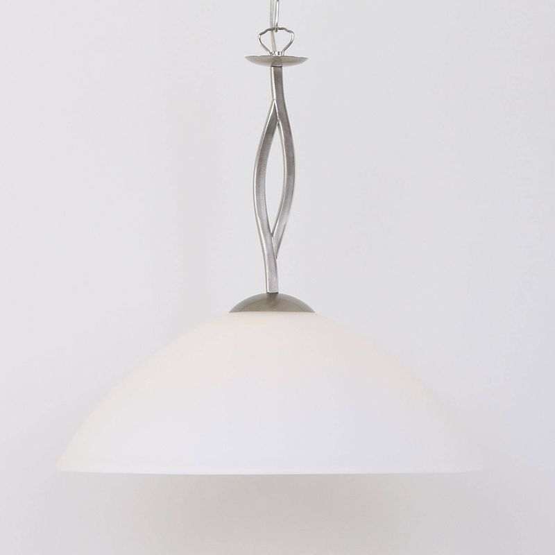 Foto van Lightning - landelijke hanglamp 1-l. glas - zilver