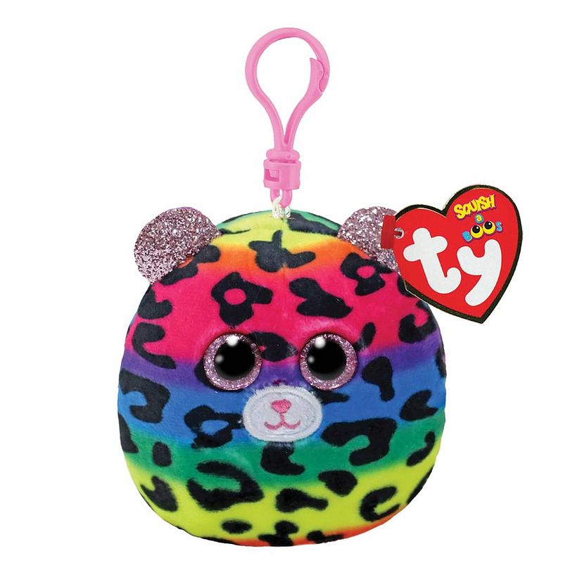 Foto van Ty squish a boo clips dotty leopard 8cm