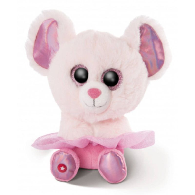 Foto van Nici knuffel glubschis muis junior 15 cm pluche roze