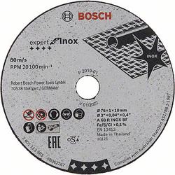 Foto van Bosch 2608601520 doorslijpschijf expert voor inox a 60 r inox bf, 76 mm, 10 mm, 1 mm
