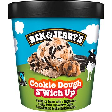 Foto van Ben & jerry'ss ijs cookie dough s'swich up pint 465ml bij jumbo